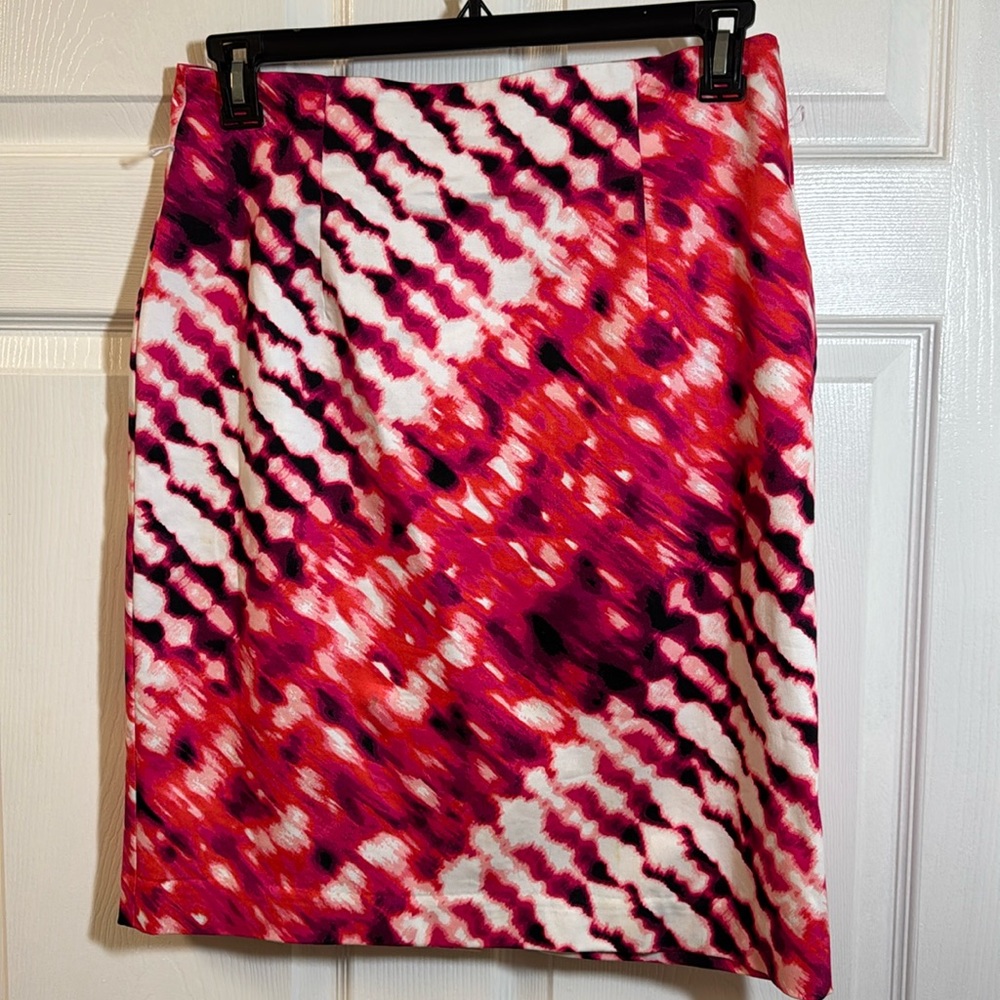 Worthington mini  skirt zebra pink,black,white